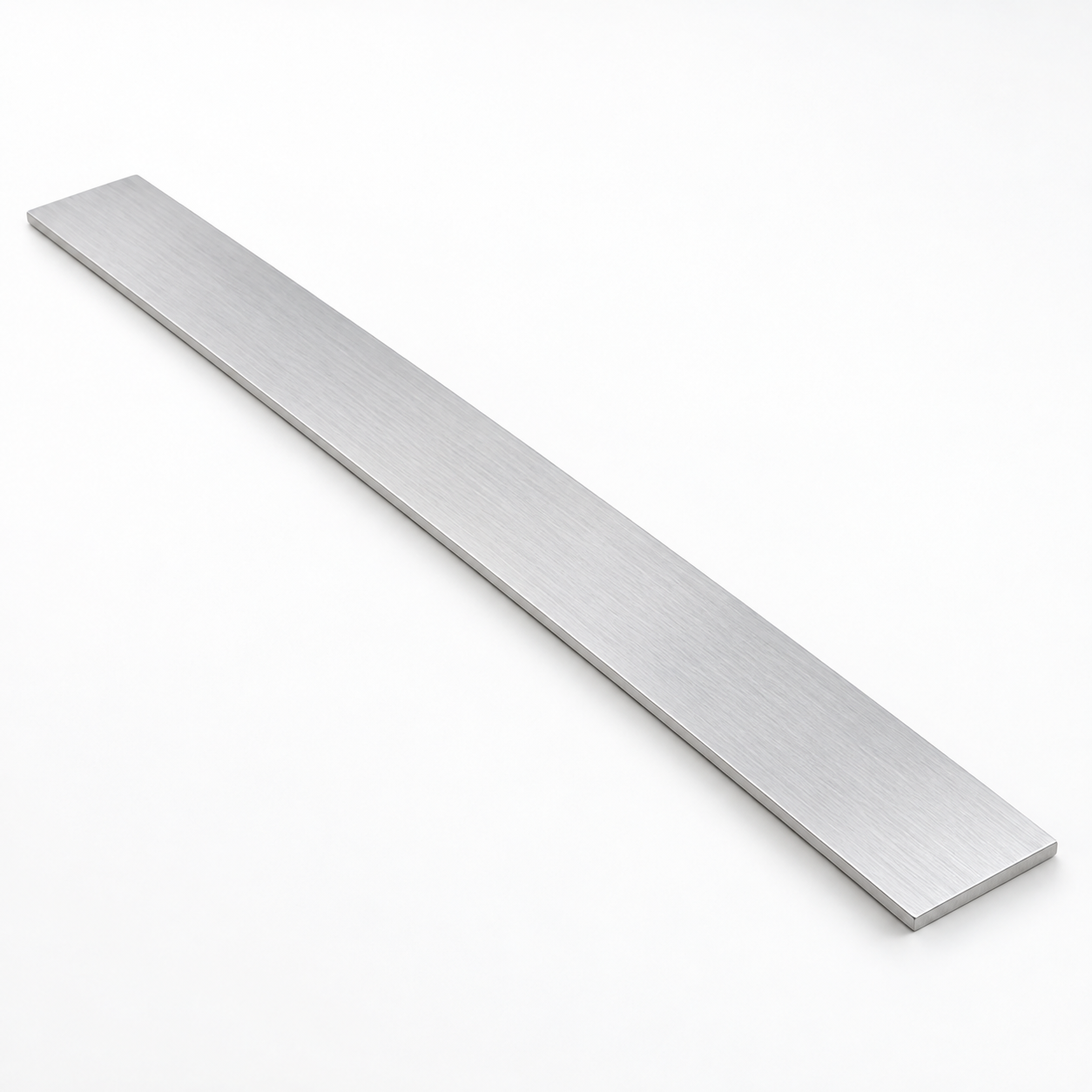 Single 6061 aluminium flat strip, 520 by 50 by 3 millimetres
