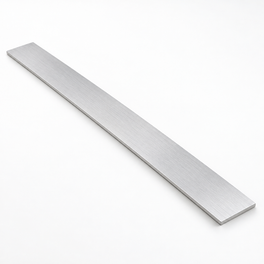 Single 6061 aluminium flat strip, 520 by 50 by 3 millimetres
