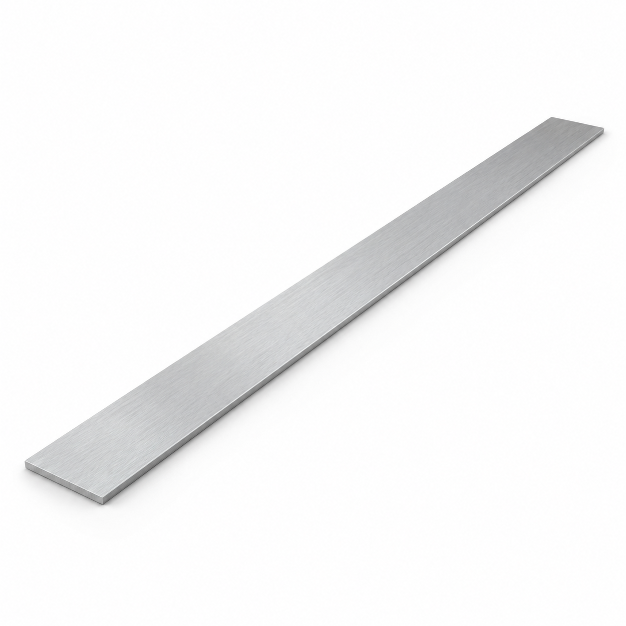 Single 6061 aluminium flat strip, 650 by 50 by 3 millimetres