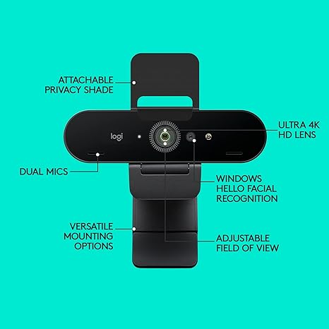 Logitech Brio Stream Webcam Ultra HD 4K Streaming