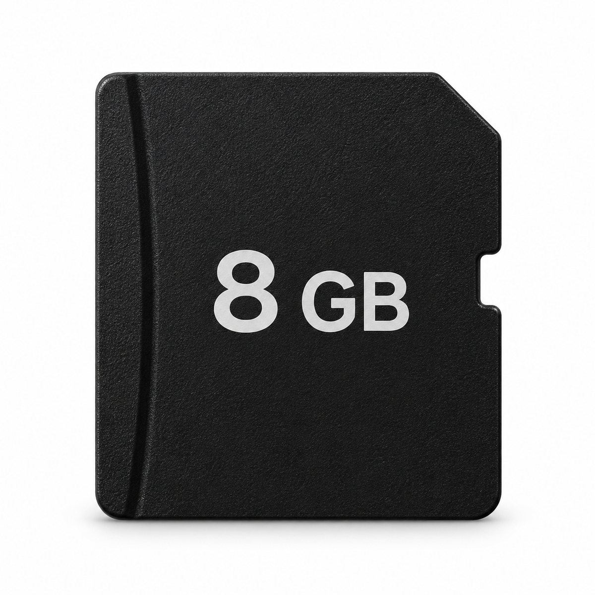 Generic 8 GB microSD memory card front view