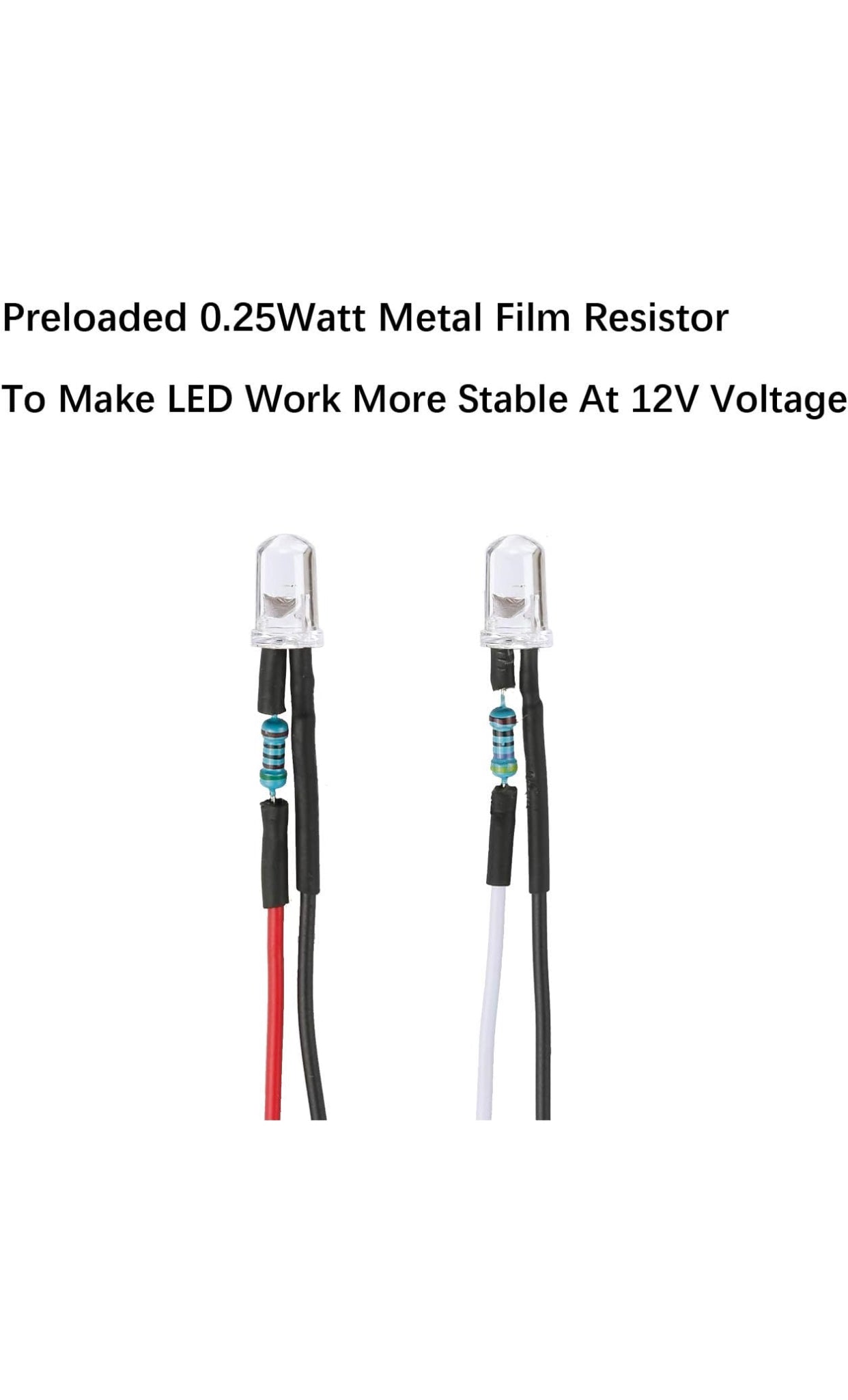 UV disinfectant light 12 volt with built-in resistor