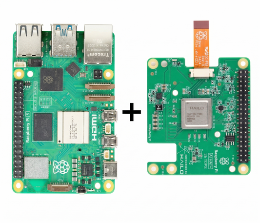 Raspberry Pi 5 8GB Ram with AI Hat+ 26T shield