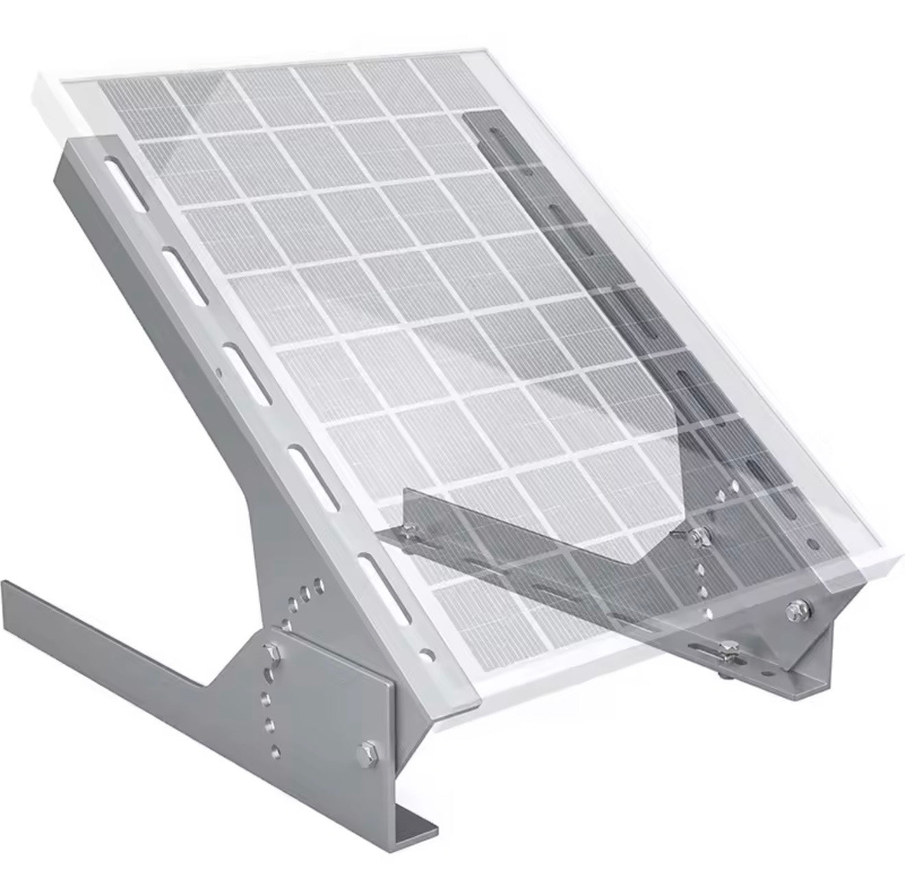 Adjustable aluminium solar panel tilt mounting frame