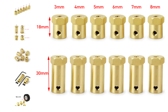 Wheel coupling brass metal joint