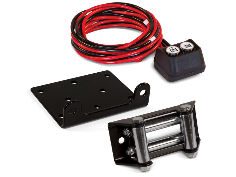 Champion winch kit remote control, mounting channel and roller fairlead