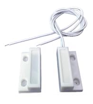 White wired magnetic door sensor switch