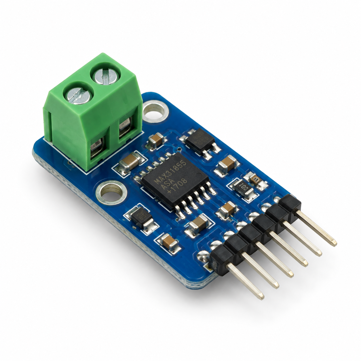 MAX31855 K-type thermocouple amplifier module, angled view