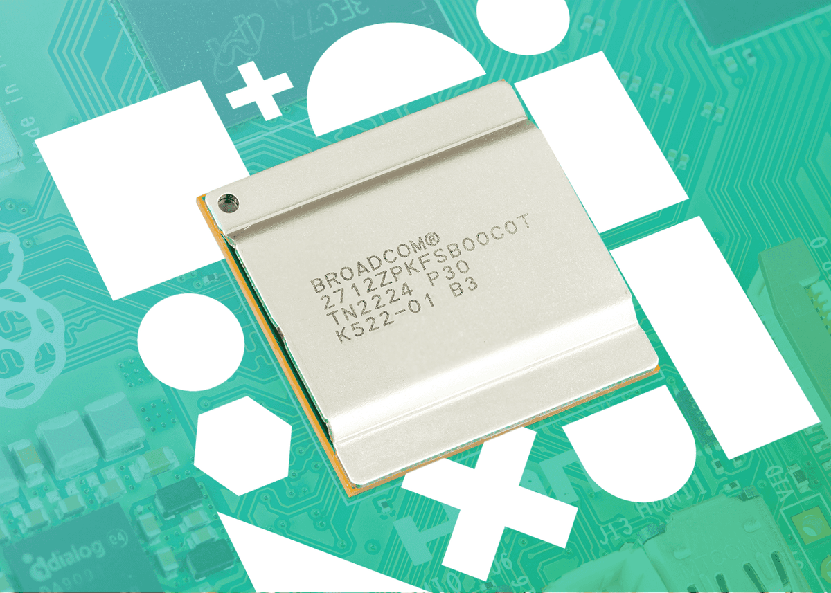 Raspberry Pi 5 processor close-up