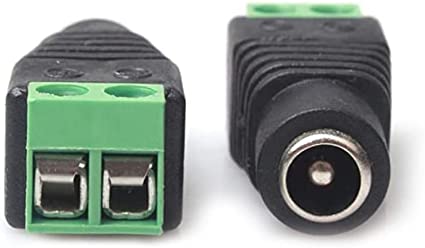 Female DC connector 2.1 x 5.5 mm terminal plug