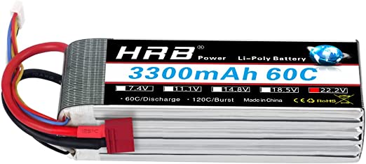 HRB 6S 22.2V 3300mAh 60C Lipo Battery