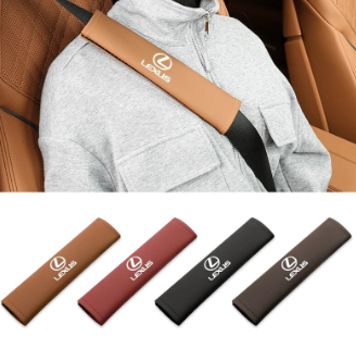 Leather Car Seat Belt Cover Safety